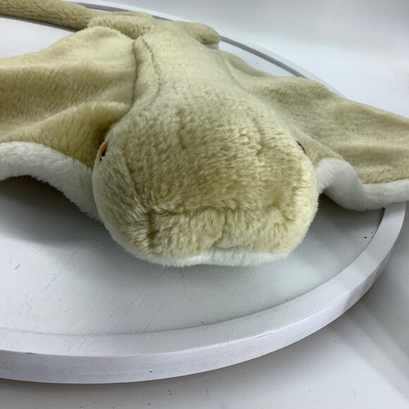 Atlantis Paradise Island Stingray Manta Ray Plush Stuffed Animal Tan Toy 21" - Picture 2 of 4